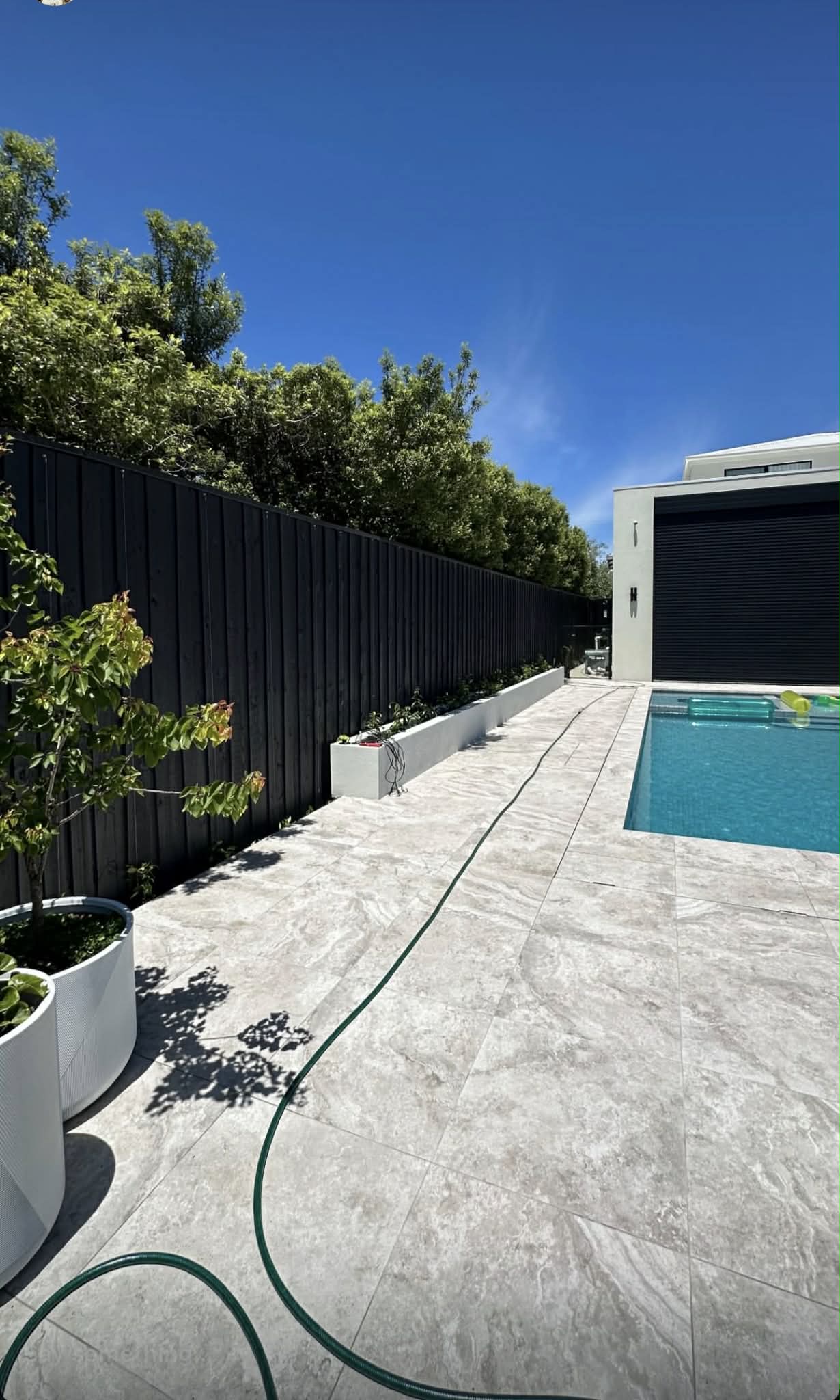 Outdoor tiling by Edge Landscapes Melbourne